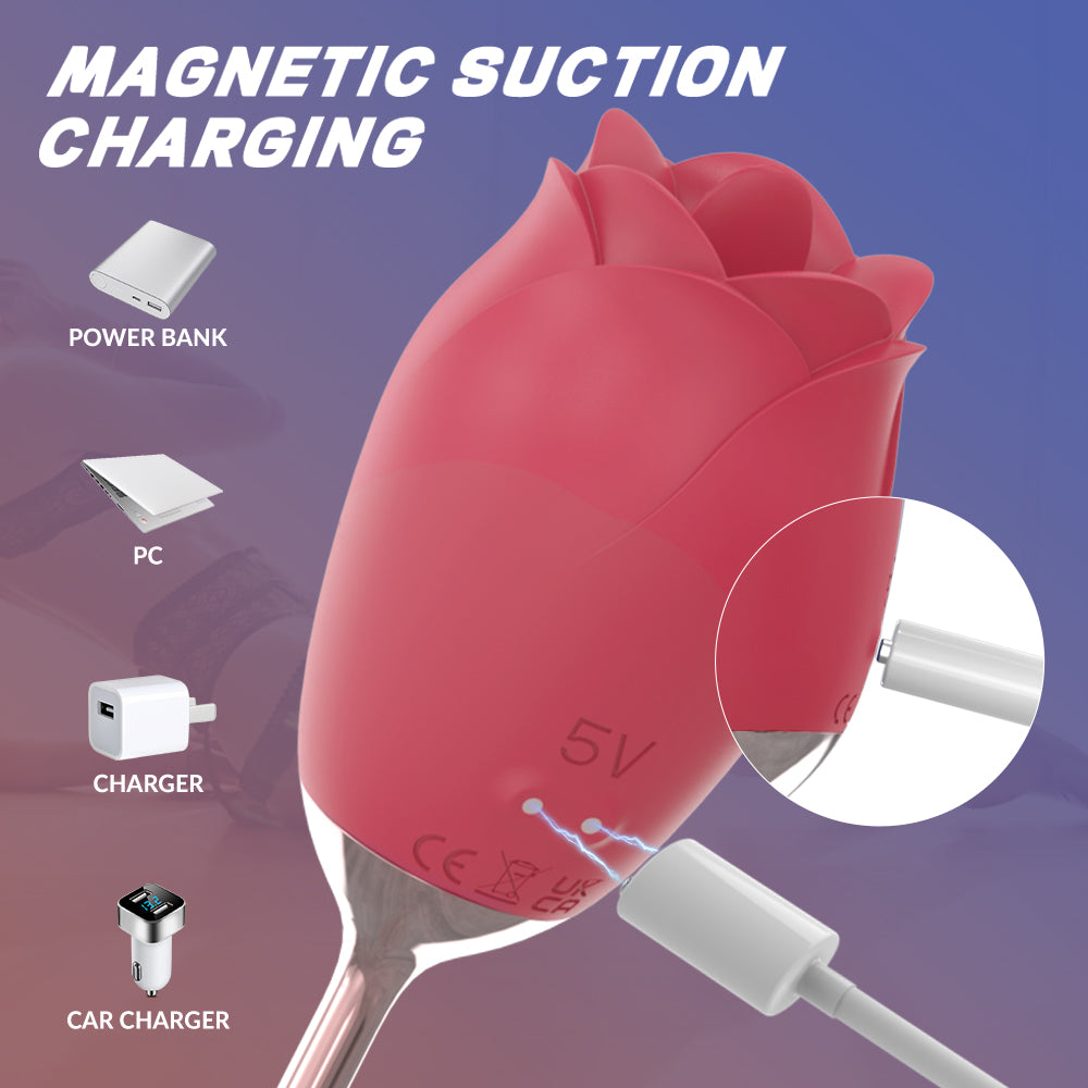 SUCCUBUS Rose Tongue Licking Vibrator*Rose