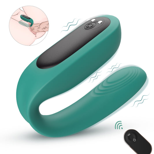 BAUD Remoet Contolled Wearable Couple's Massager Love Egg Vibrator*Green
