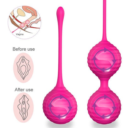PRETTY Ben Wa Balls Pleasure Bead System*Rose