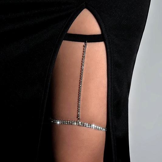 Sparkly Rhinestone Elastic Thigh Chain Jewellery