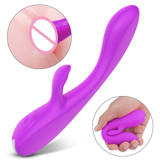 INSTINCT Ergonomic Silicone Rabbit Vibrator*Purple