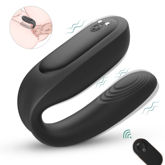 BAUD Remoet Contolled Wearable Couple's Massager Love Egg Vibrator*Black