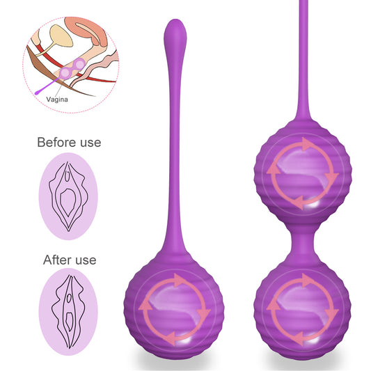 PRETTY Ben Wa Balls Pleasure Bead System*Purple