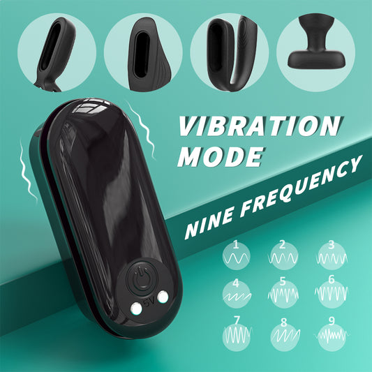 LOVE KIT Remote Control Wearable Couple's Sex Toy Kit*Black