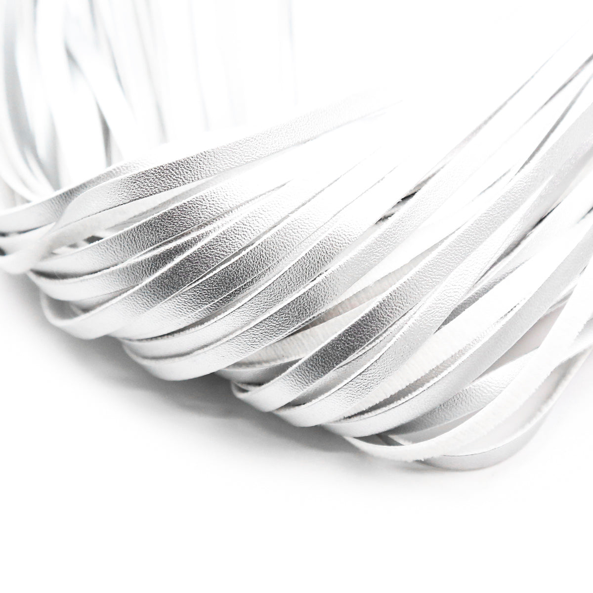 Silver Faux Leather Flogger