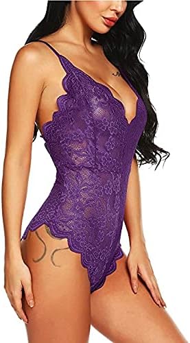Plus Size Sexy Eyelash Lace One Piece Teddy Outfits