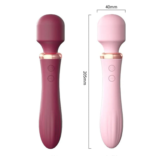 VENUS Erotic G Spot Clitoral Warming Massage Wand Vibrator - Burgundy