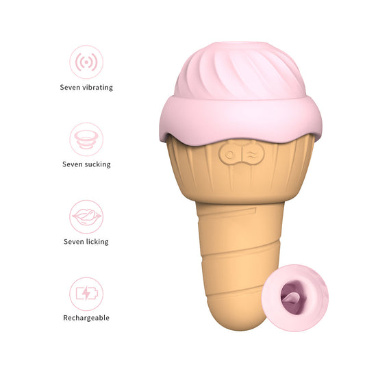 Cream Lick Sucking Vibrator