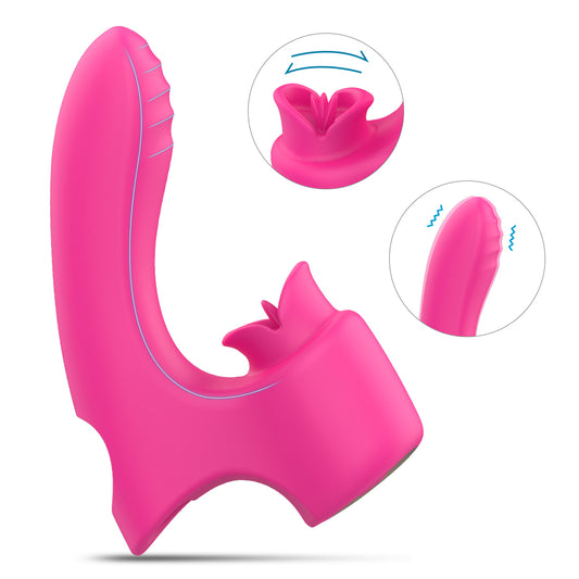 DEVIL KISS Pleaser Rabbit Finger Vibrator*Rose