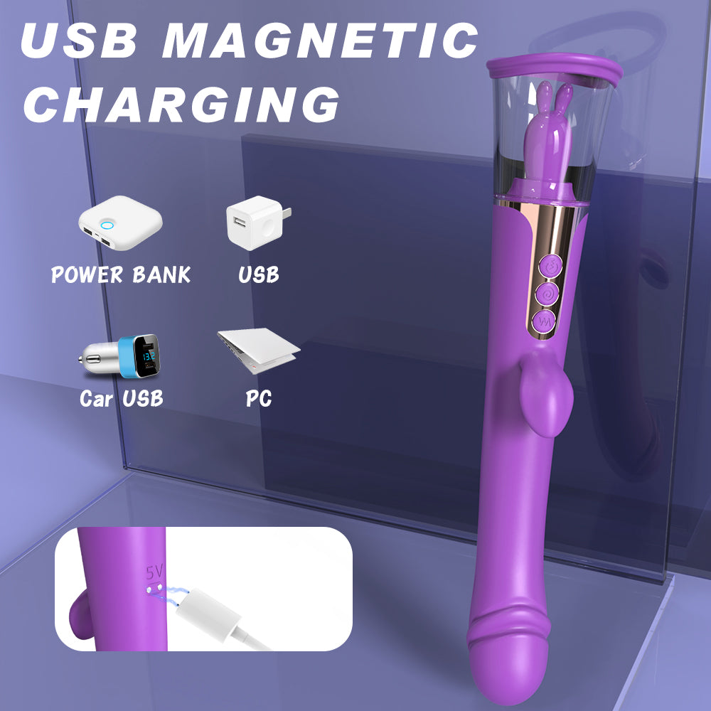 ESTHER 3 in 1 Clit Licking Tongue & Clitoral Sucking G Spot Vibrator