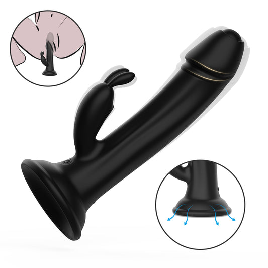 KING CAESAR G-Spot Rabbit Vibrator*Black