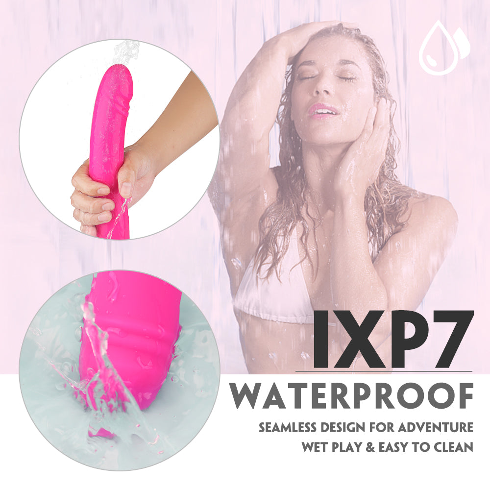 BARNETT Remote Control Dual Dildo Thrusting Couple's Vibrator*Rose