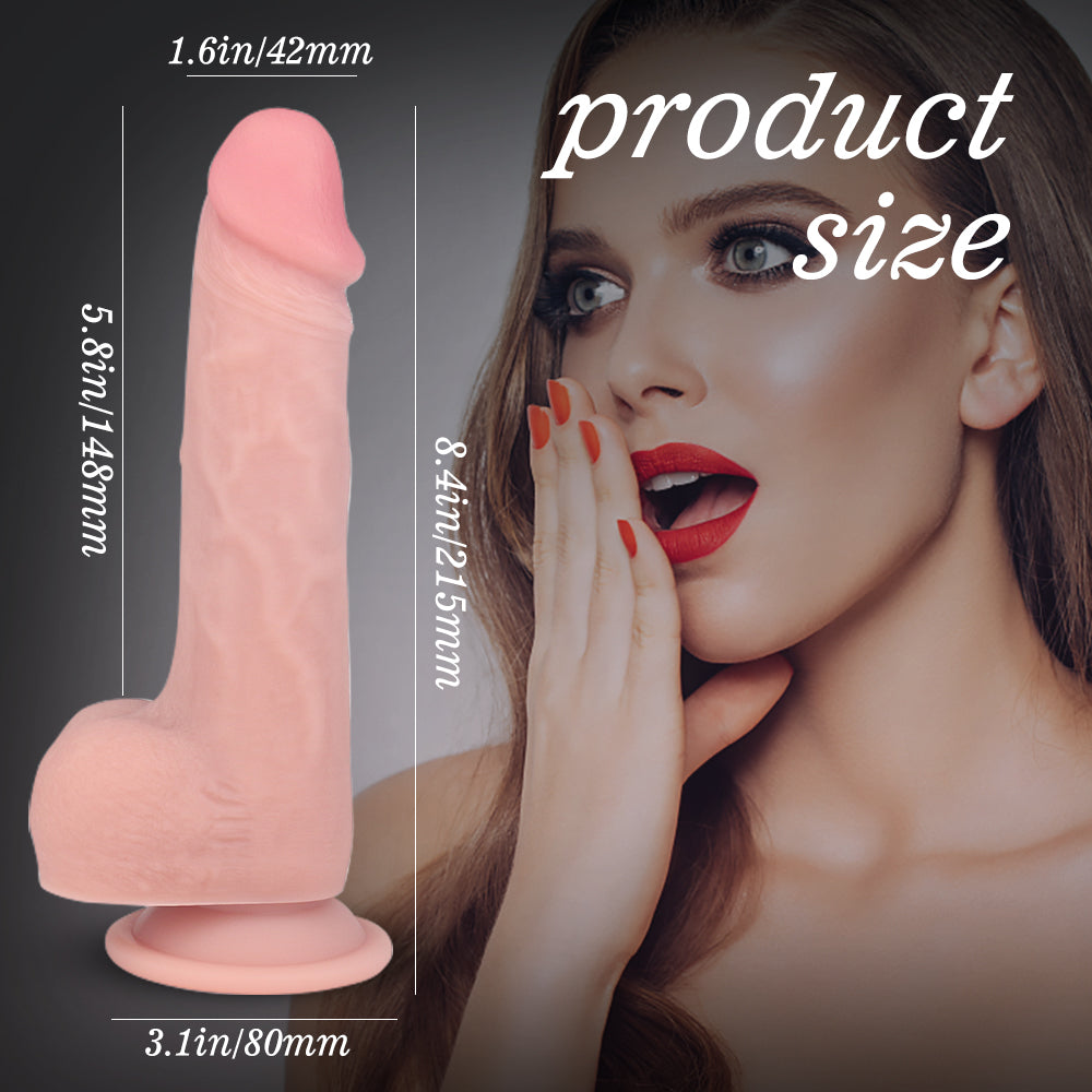 BARON Classic Realistic Dildo 8 Inch