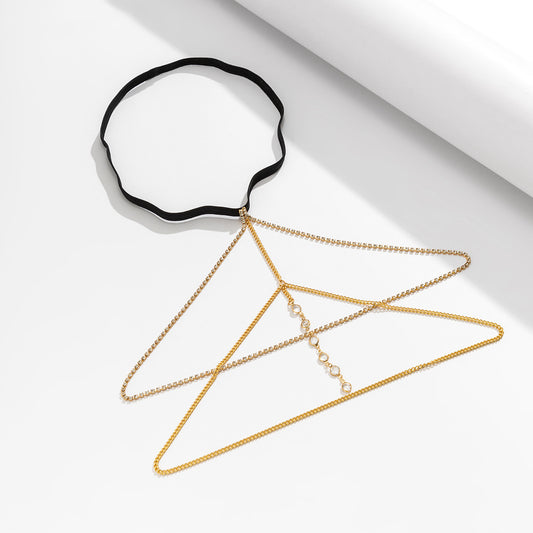 Two Layer Metal Thigh Chain Jewelry*Golden