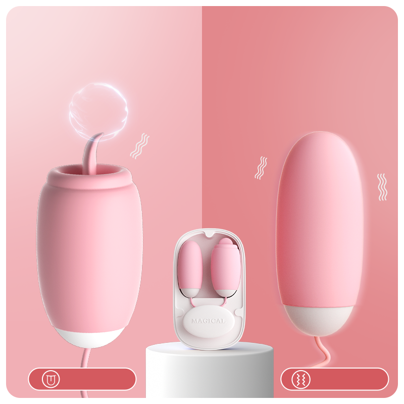 MAGIC BOX Dual Motor Double Suction Egg Vibrator*Cream