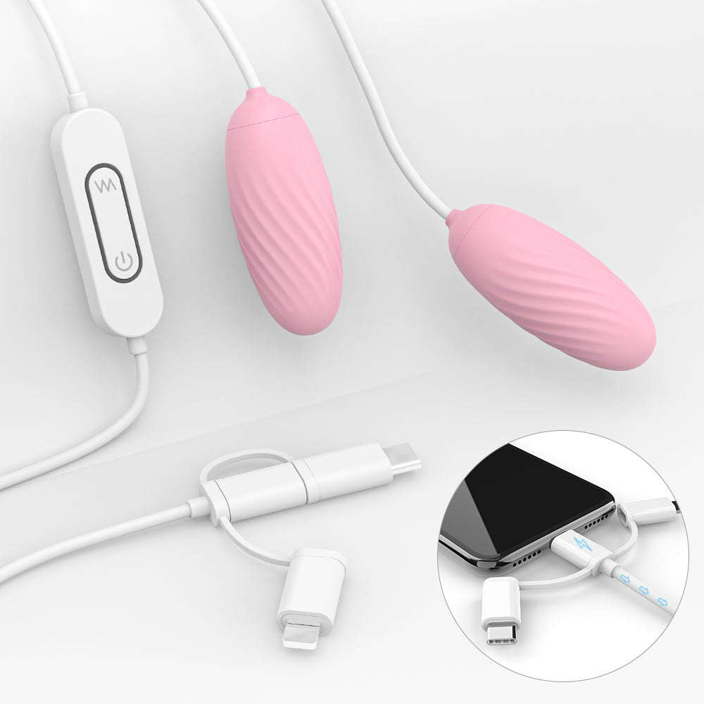 WEEZING Double Head Vibrating Egg 9 Function* Rose