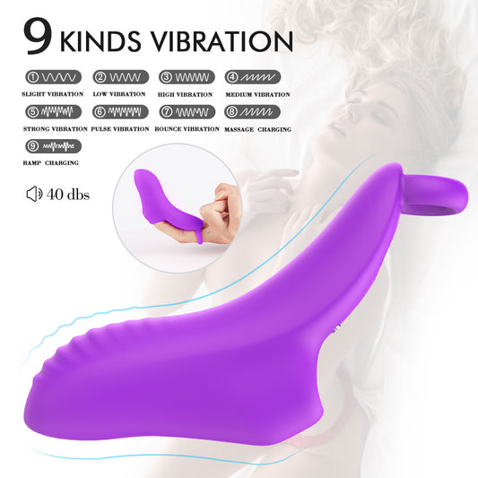 OMG Rechargeable Waterproof Finger Vibrator*Purple