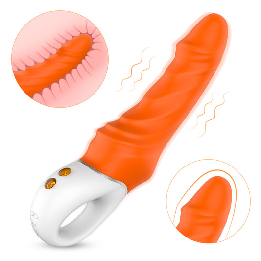 TORNADO Curve Rechargeable Silicone G-Spot Vibrator*Orange