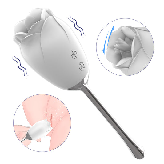 SUCCUBUS Rose Tongue Licking Vibrator*White