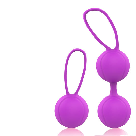 LOVER Kegel Strength Exercise Silicone Jiggle Ball Set*Purple