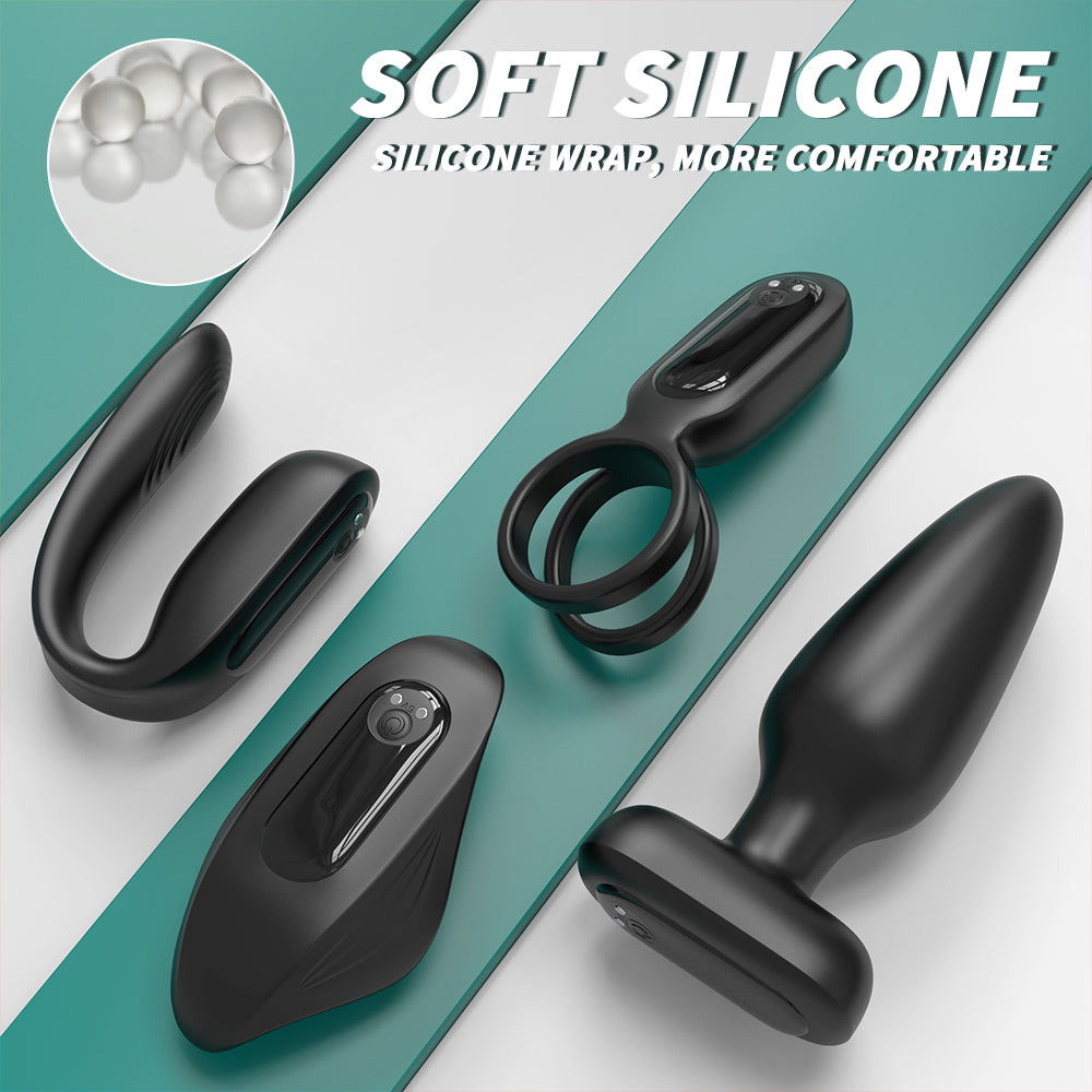 LOVE KIT Remote Control Wearable Couple's Sex Toy Kit*Black