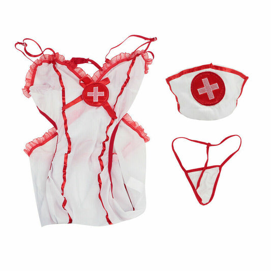 Sexy Nurse Cosplay Costume*Size L