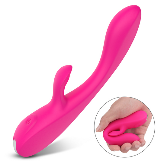 INSTINCT Ergonomic Silicone Rabbit Vibrator*Rose