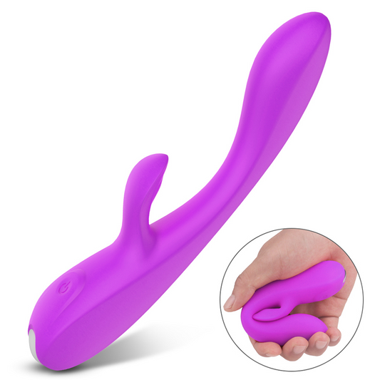 INSTINCT Ergonomic Silicone Rabbit Vibrator*Purple