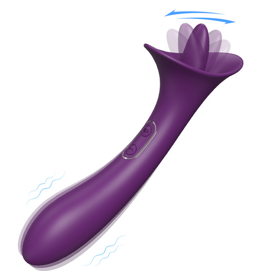 TARA Rechargeable G-Kiss G-Spot and Clitoral Vibrator*Purple
