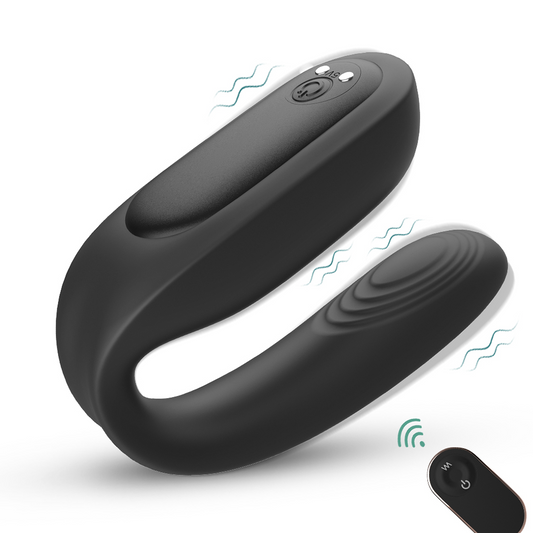 BAUD Remoet Contolled Wearable Couple's Massager Love Egg Vibrator*Black