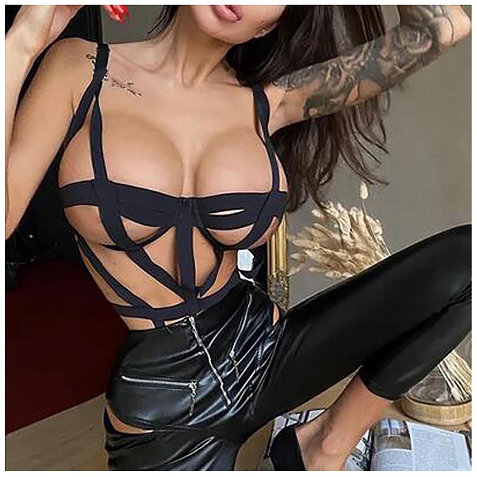 Strappy Lingerie Sexy Bondage Naughty Teddy