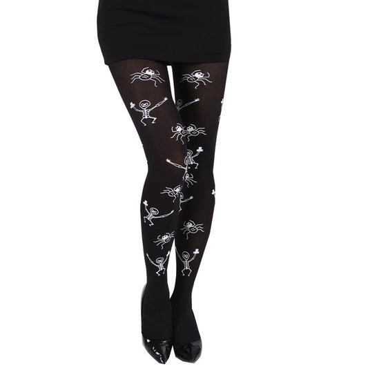 Halloween Spiders Pantyhose 