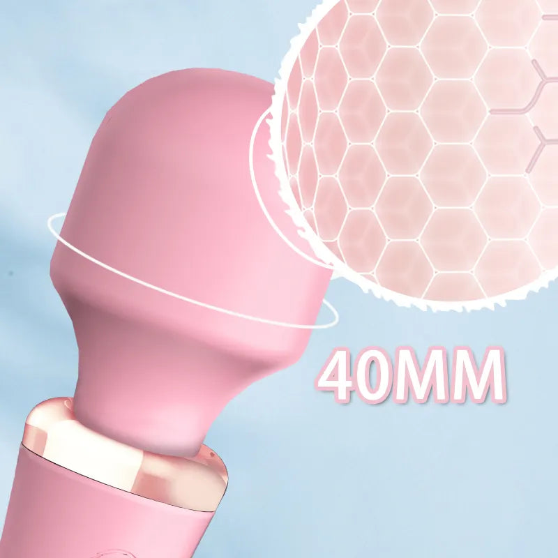 VENUS Erotic G Spot Clitoral Warming Massage Wand Vibrator - Burgundy