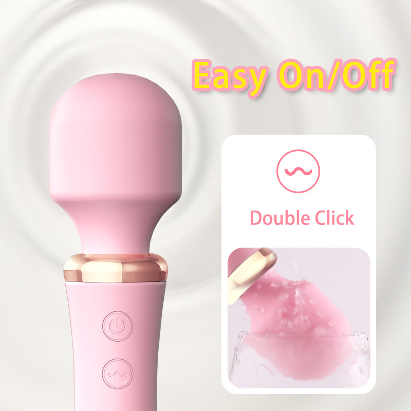 VENUS Erotic G Spot Clitoral Warming Massage Wand Vibrator - Burgundy