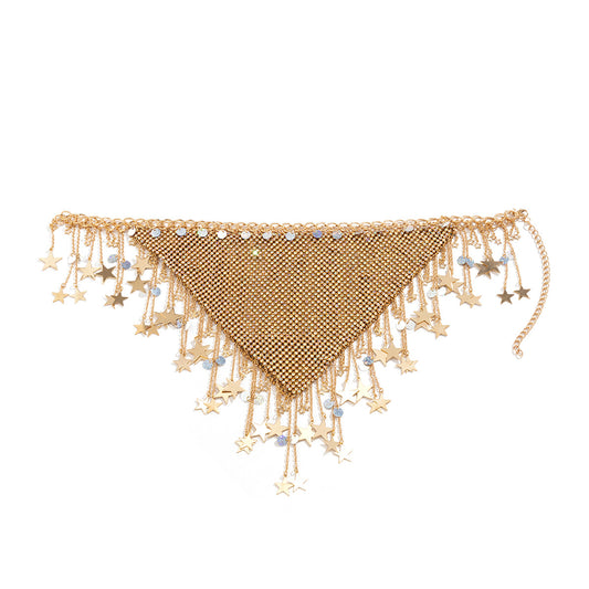 Golden Shiny Squin Rhinestone Panty