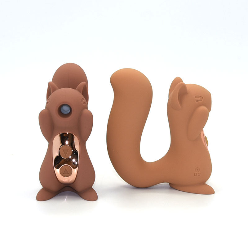 Squirrel Clitoral Suction Stimulator Vibrator*Brown