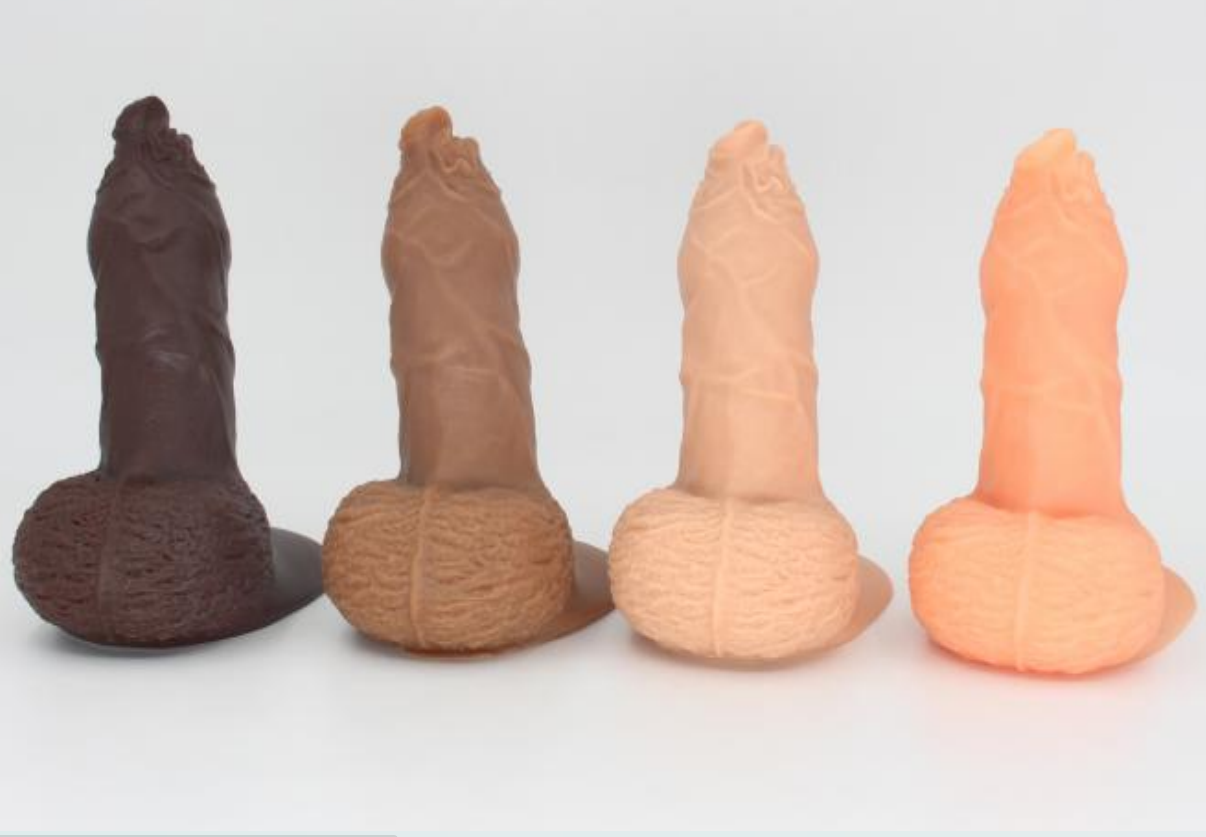 Trans Masc Silicone Dildo Flesh 5.3 Inch